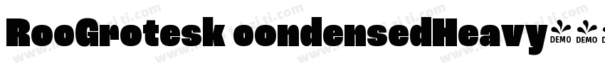 RocGrotesk condensedHeavy字体转换
